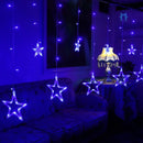 Cascata Estrela LED com 8 Funções